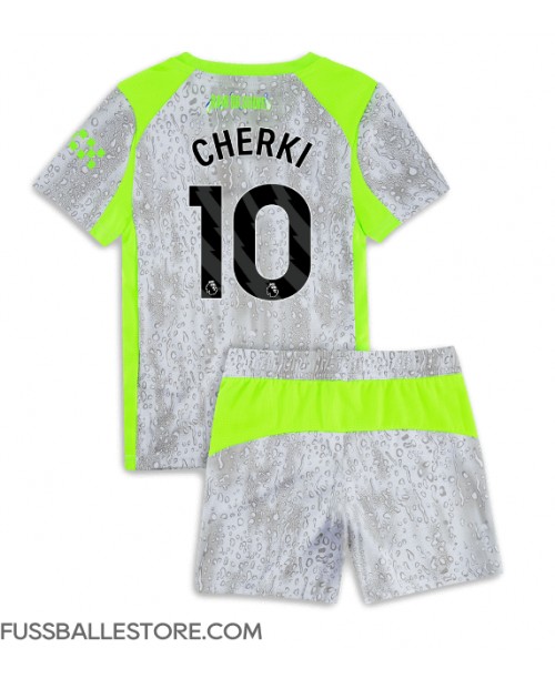 Günstige Manchester City Rayan Cherki #10 3rd trikot Kinder 2025-26 Kurzarm (+ Kurze Hosen)